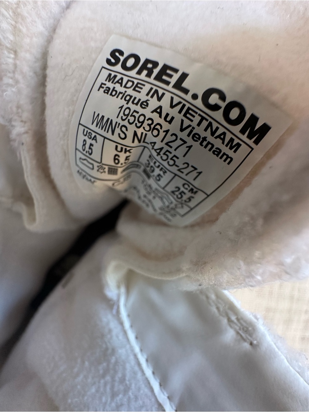 Sorel Women's Taupe and Cream Sherpa Lace-Up Boots - Picture 6 of 6